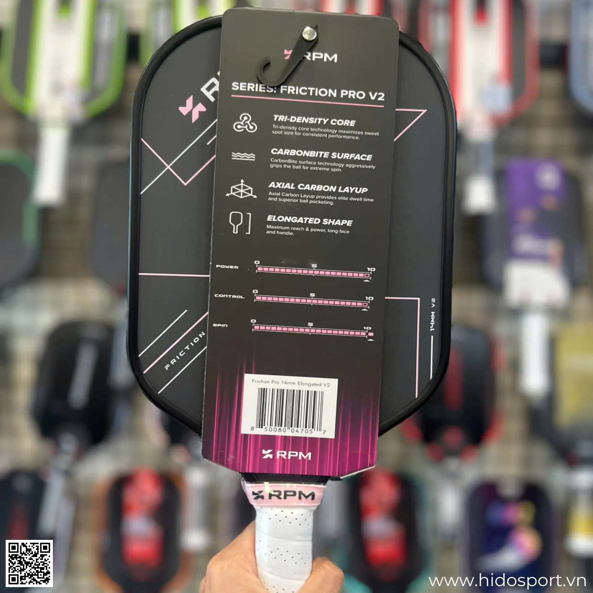 (TITLE)% Vot Pickleball Rpm V2 Ella Oh Edition Mat Sau Thong So