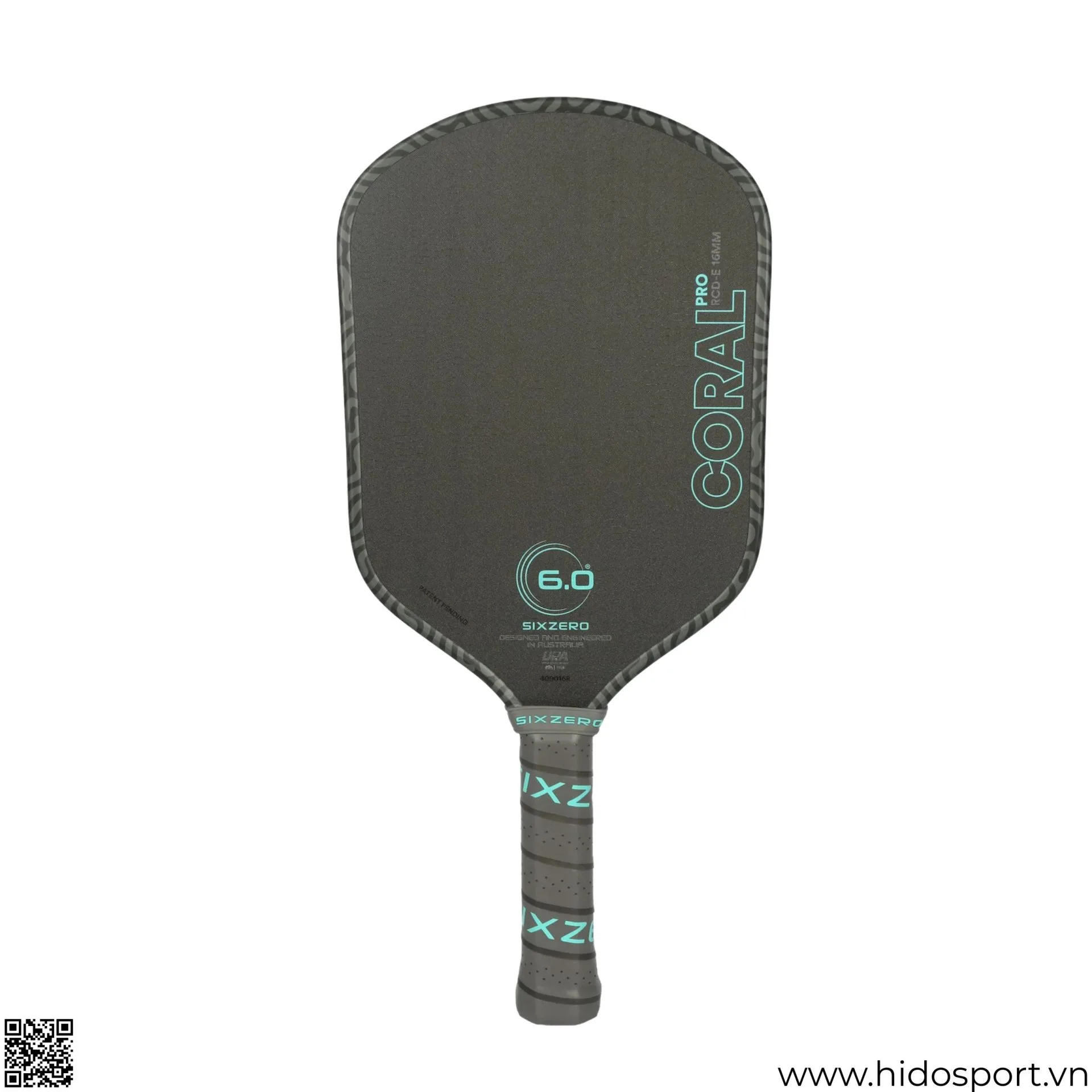 Vot Pickleball Six Zero Coral Pro 16mm Elongated