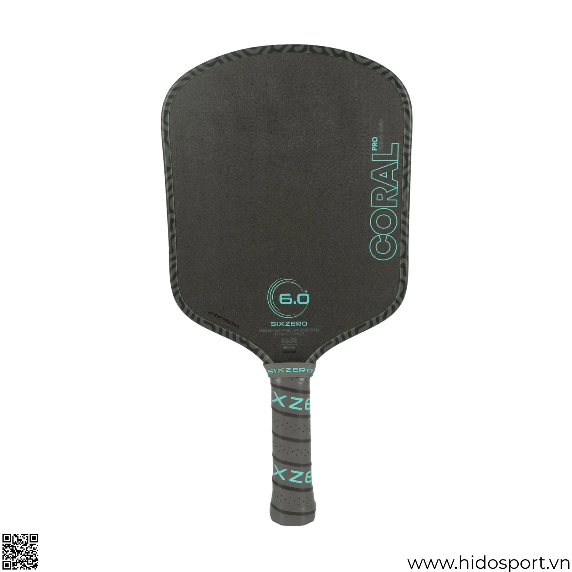 (TITLE)% Vot Pickleball Six Zero Coral Pro 16mm Widebody