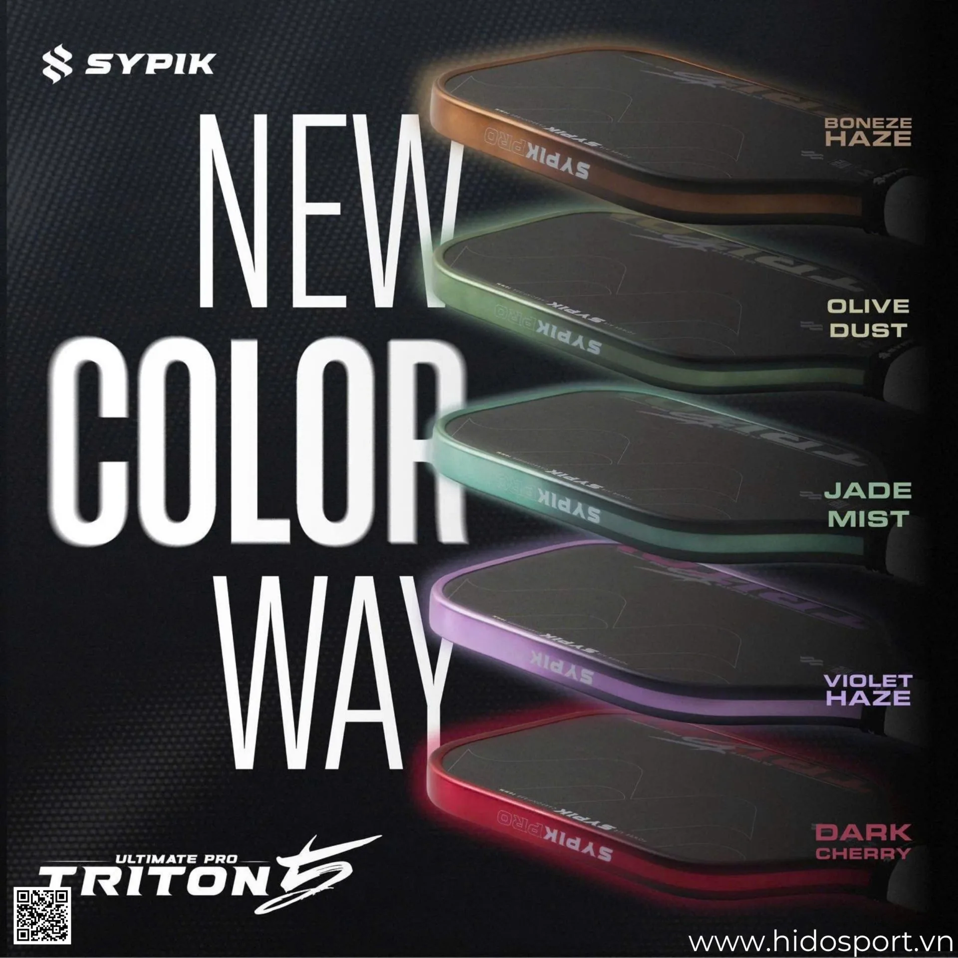 (TITLE)% Vot Pickleball Sypik Triton 5 New Colorway 2026 5 Mau
