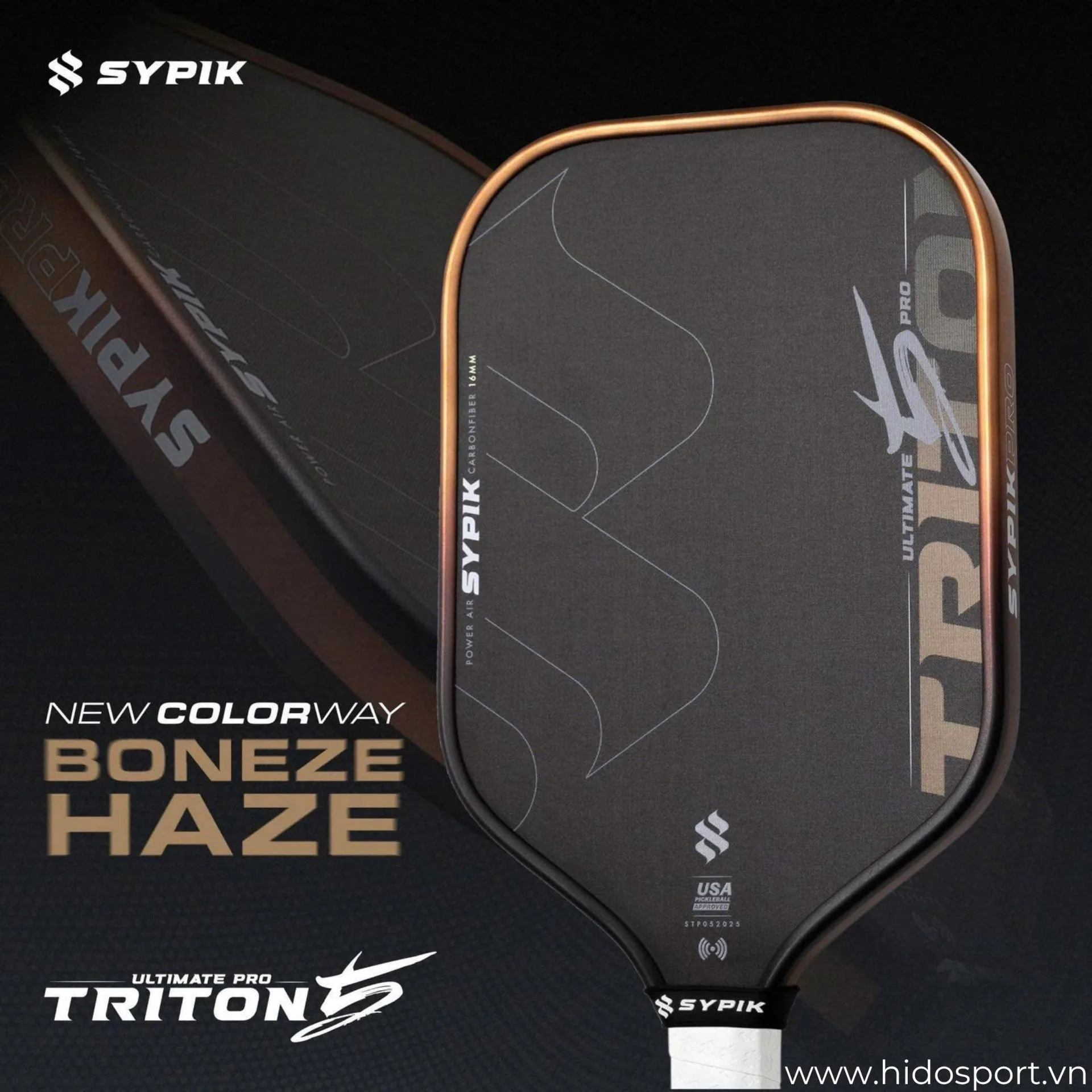 (TITLE)% Vot Pickleball Sypik Triton 5 New Colorway 2026 Boneze Haze