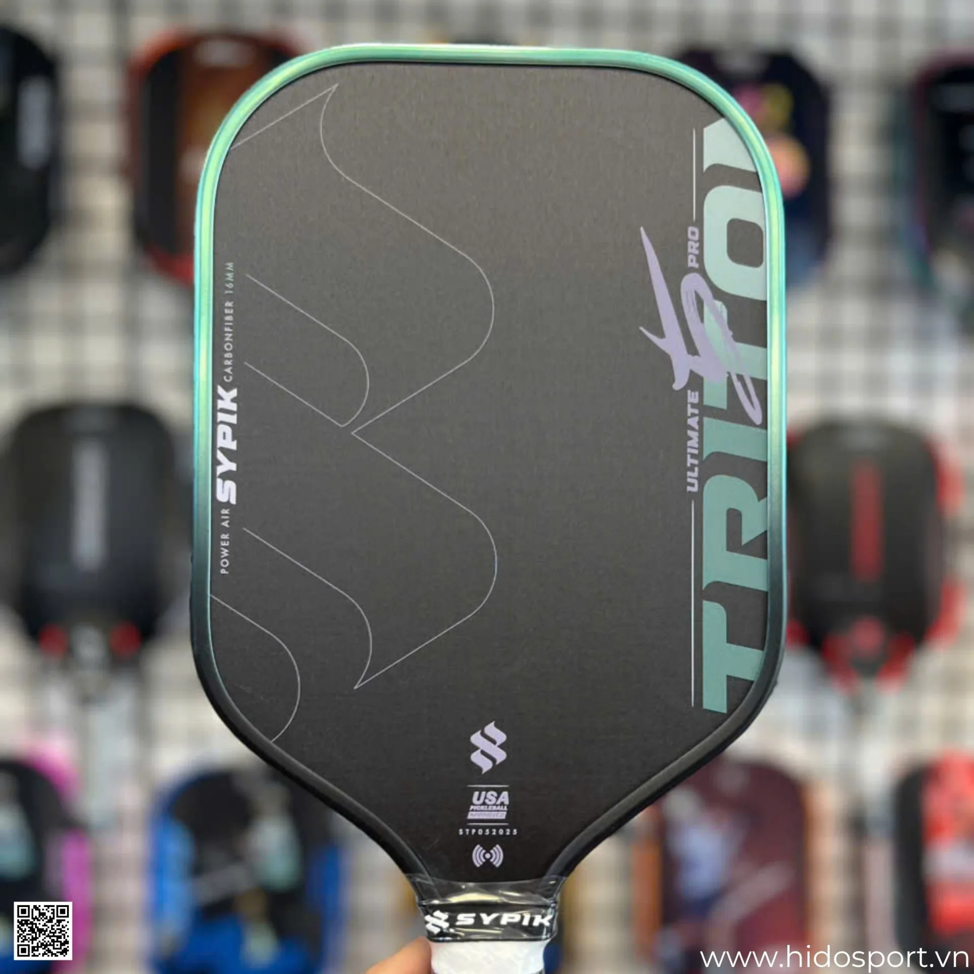 (TITLE)% Vot Pickleball Sypik Triton 5 New Colorway 2026 Jade Mist Mat Truoc