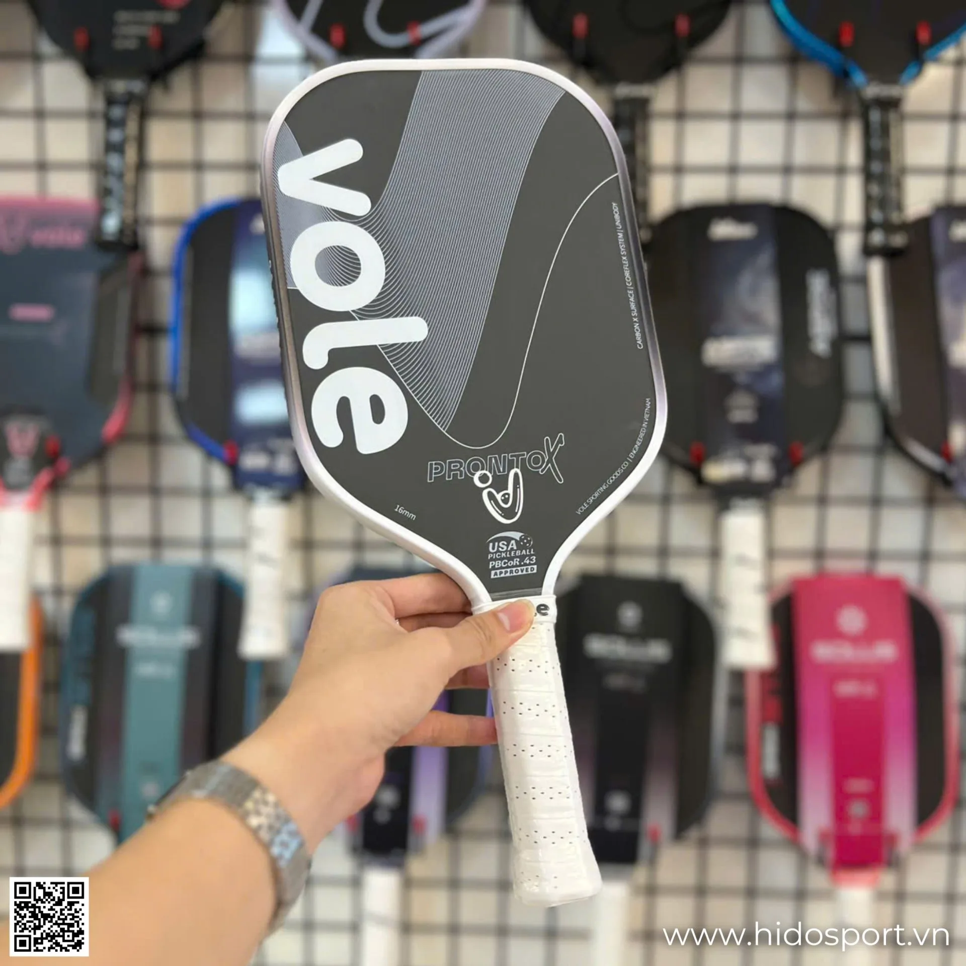 (TITLE)% Vot Pickleball Vole Pronto X Mau Trang Thuc Te