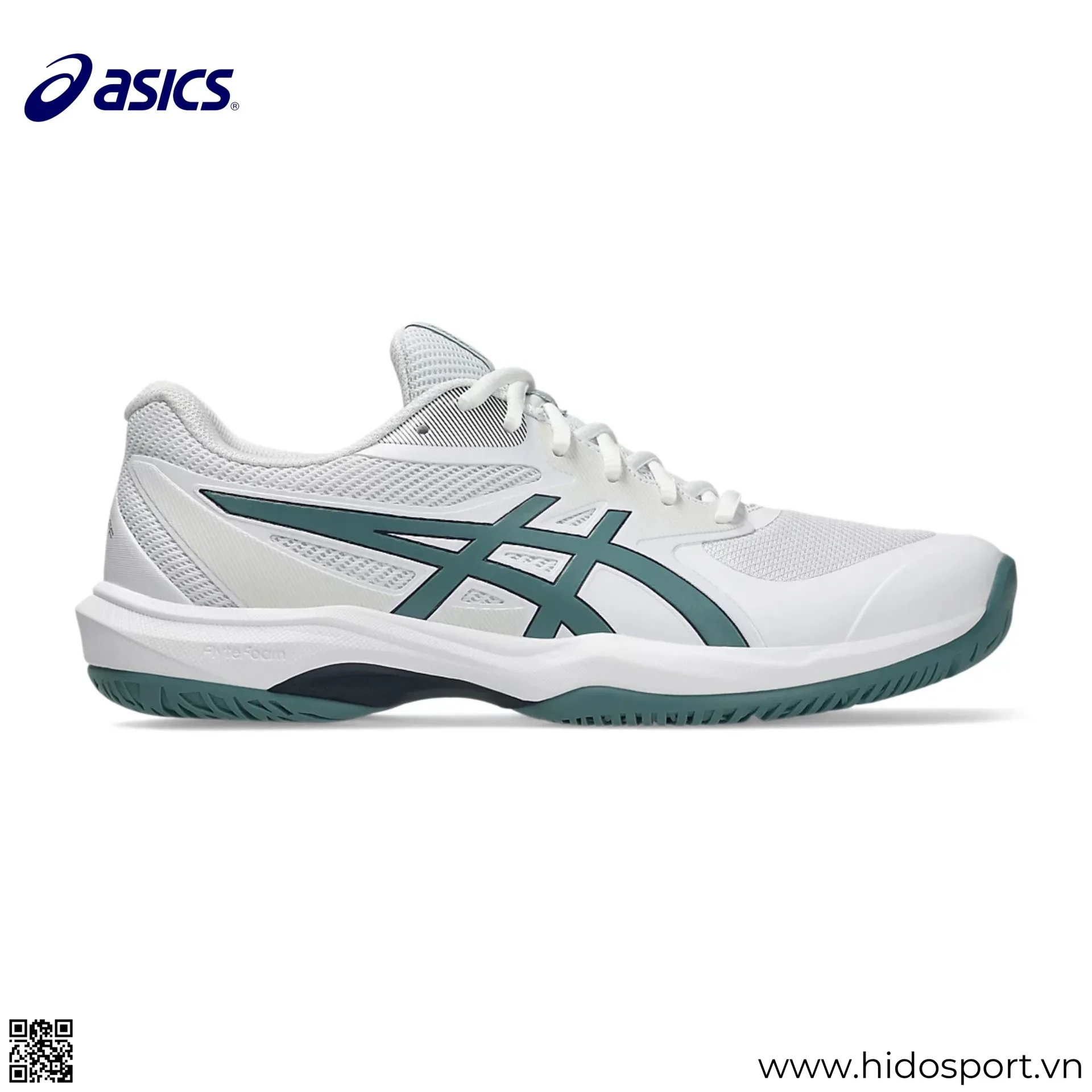(TITLE)% Giay Pickleball Asics Game Ff White Foggy Teal Chinh Hang 03