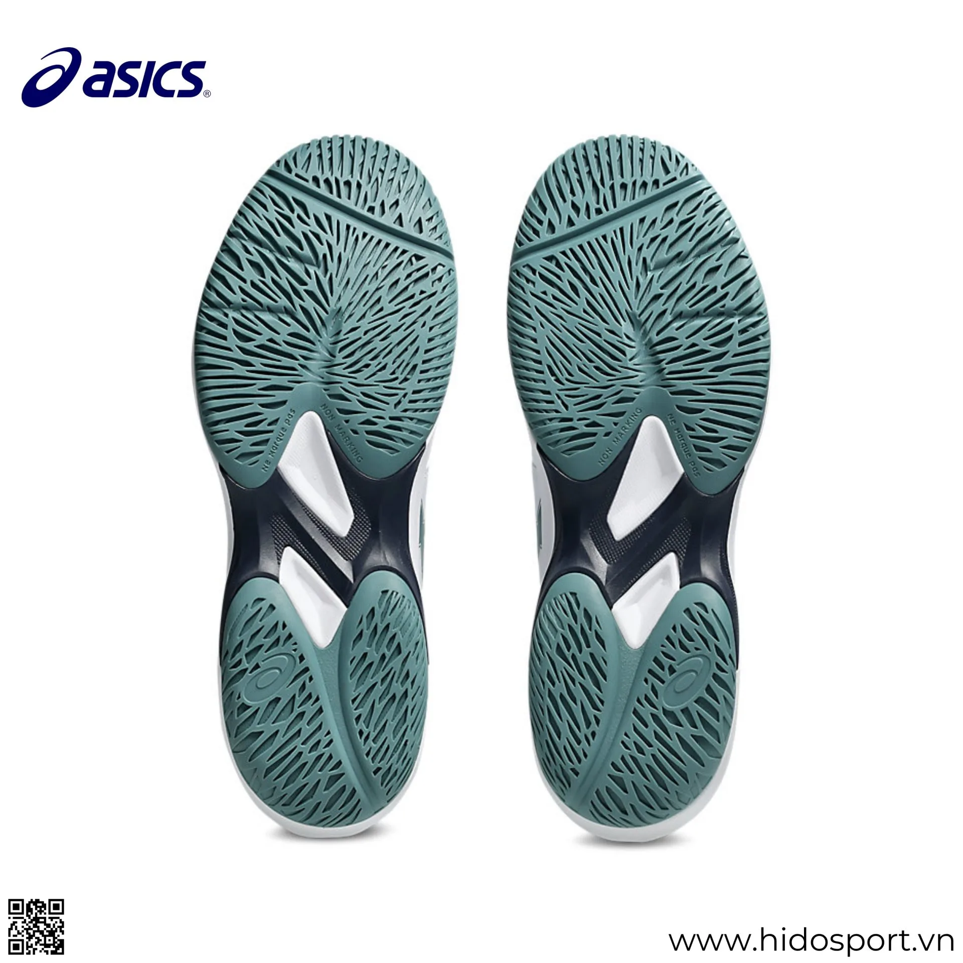 (TITLE)% Giay Pickleball Asics Game Ff White Foggy Teal Chinh Hang 07