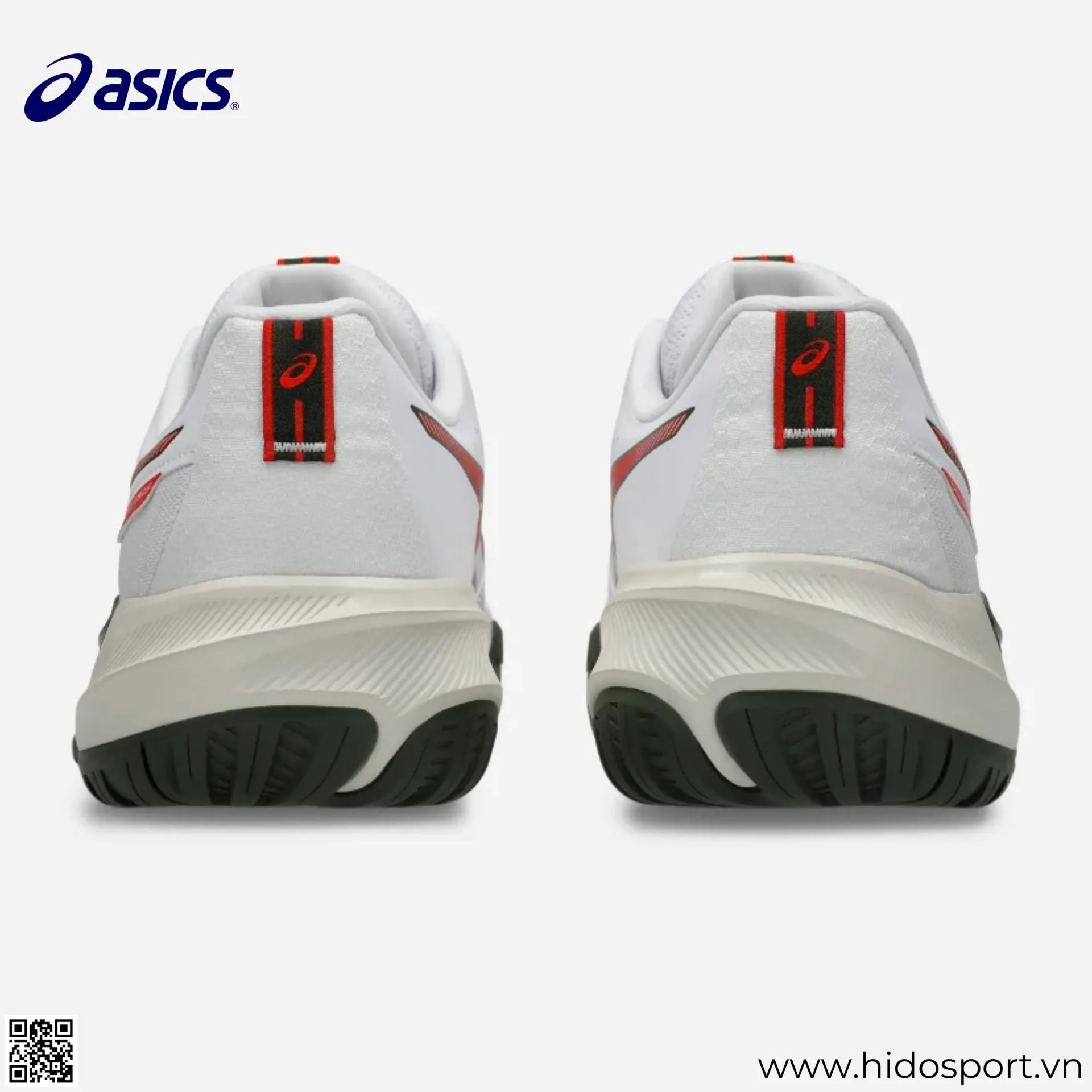 (TITLE)% Giay Pickleball Nam Asics Gel Challenger 15 White Cherry Tomato 05