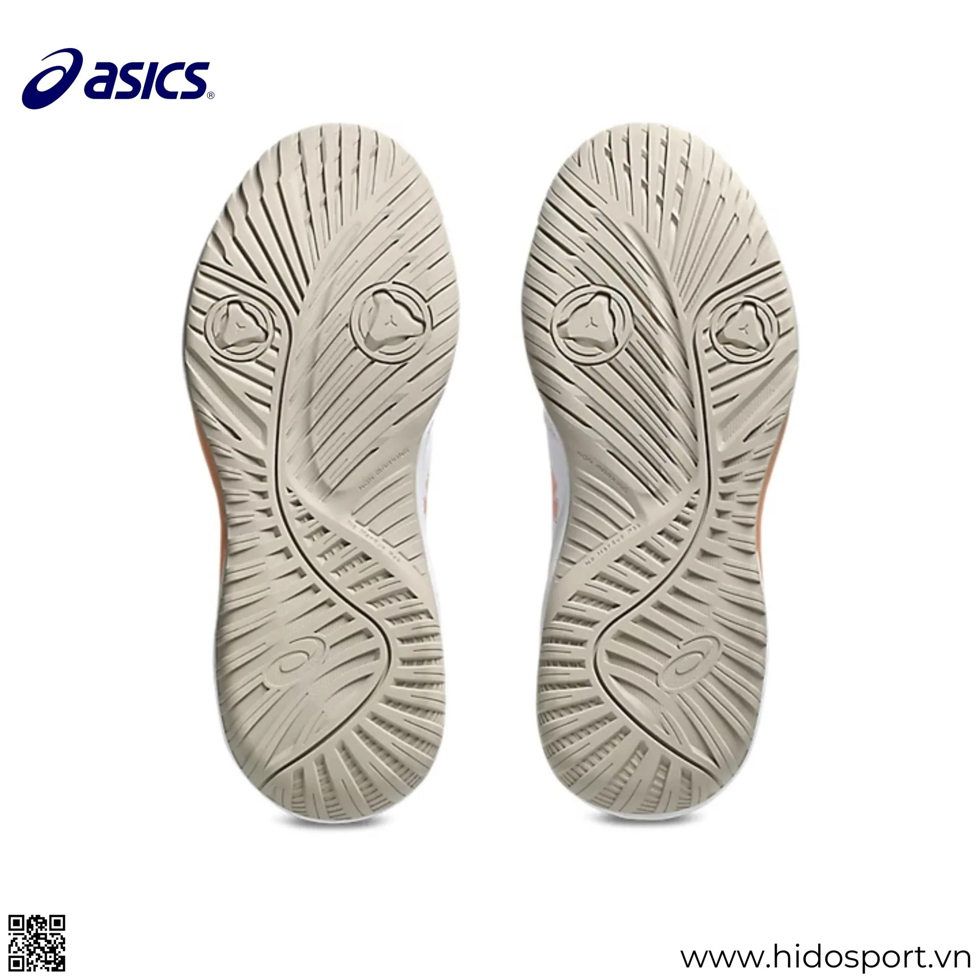 (TITLE)% Giay Pickleball Nu Asics Gel Dedicate 9 White Cantaloupe 07