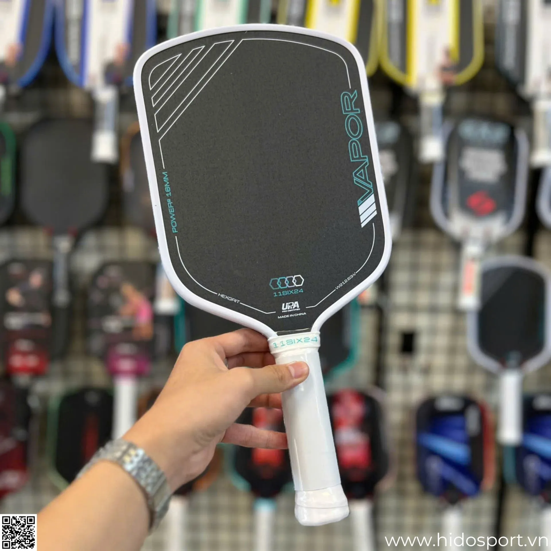 (TITLE)% Vot Pickleball 11six24 Vapor Power 2 White