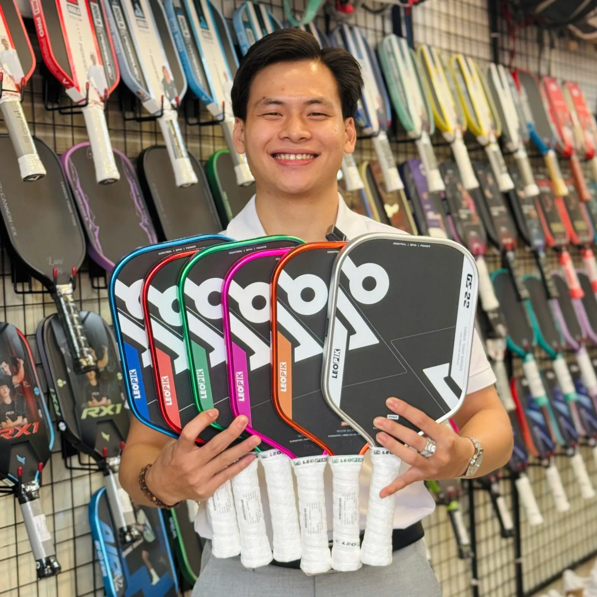 Vot Pickleball Leopik Gs 22 Boom Weave Bo Suu Tap 6 Mau