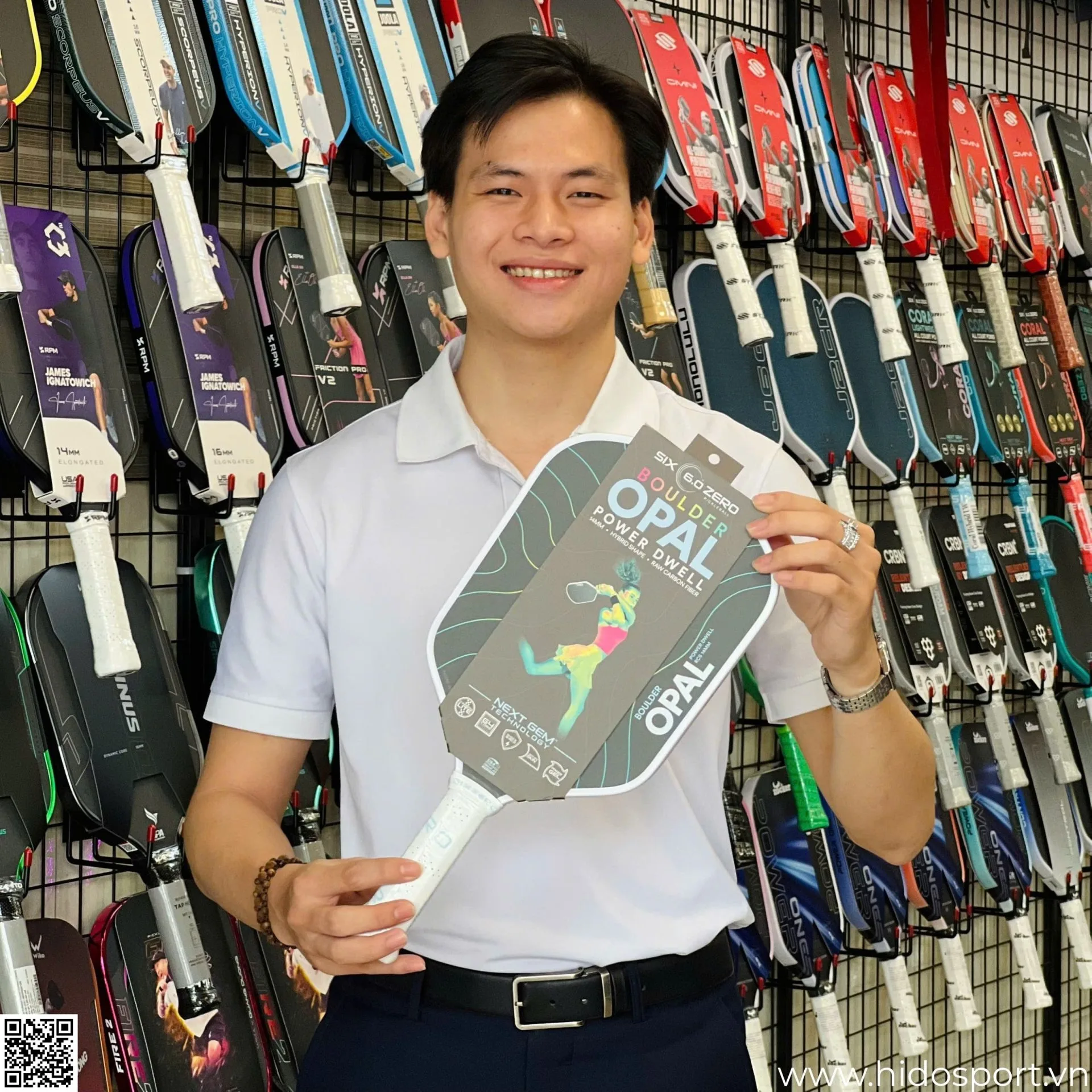 Vot Pickleball Six Zero Boulder Opal 14mm Thuc Te Hido Sport
