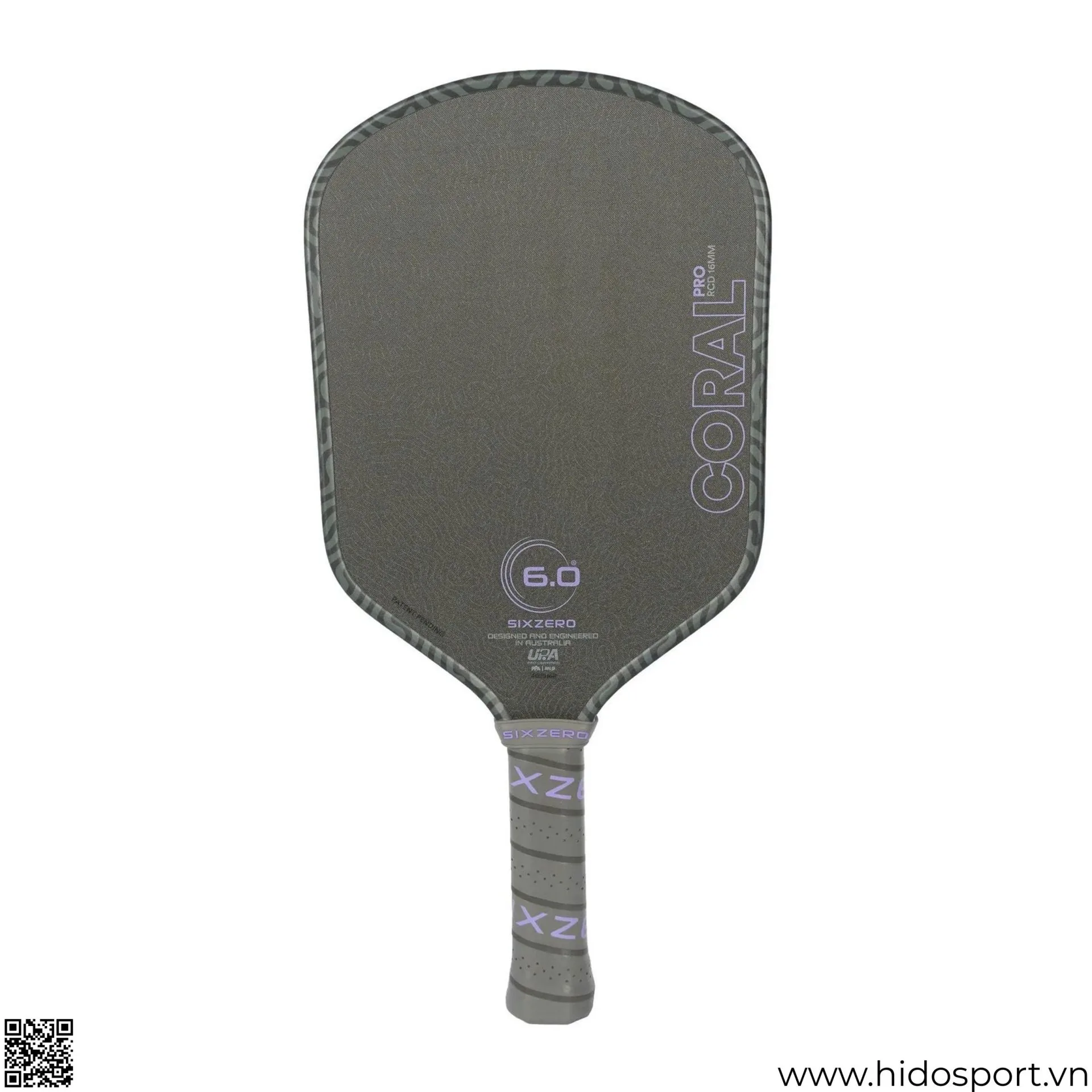 (TITLE)% Vot Pickleball Six Zero Coral Pro 16mm Ultraviolet Hybrid