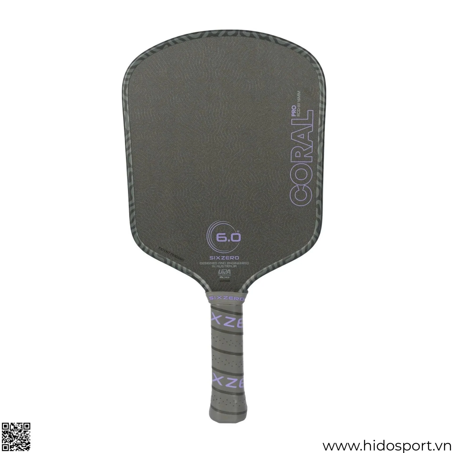 (TITLE)% Vot Pickleball Six Zero Coral Pro 16mm Ultraviolet Widebody