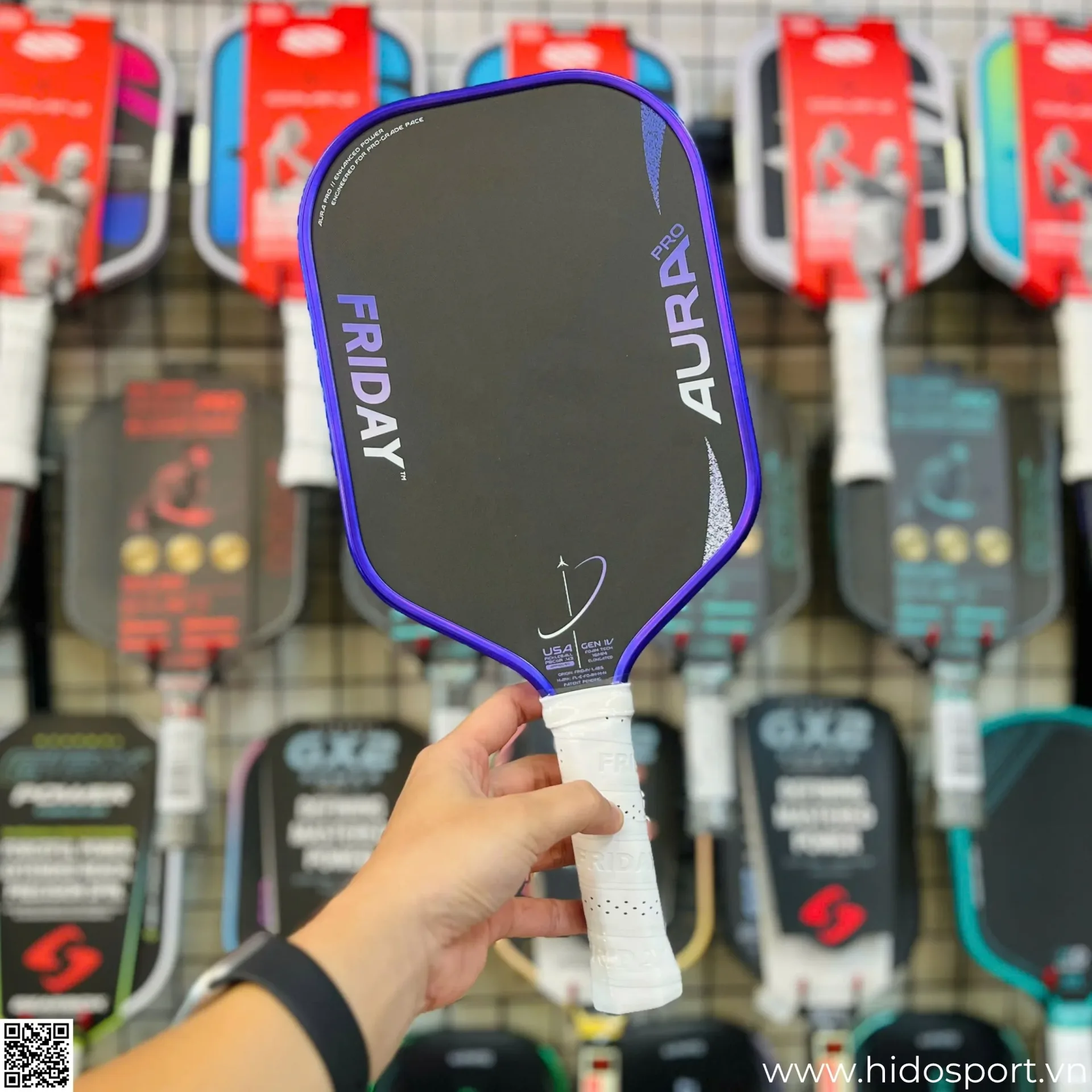 (TITLE)% Vot Pickleball Friday Aura Pro Metallic Edition Thuc Te Hido Sport