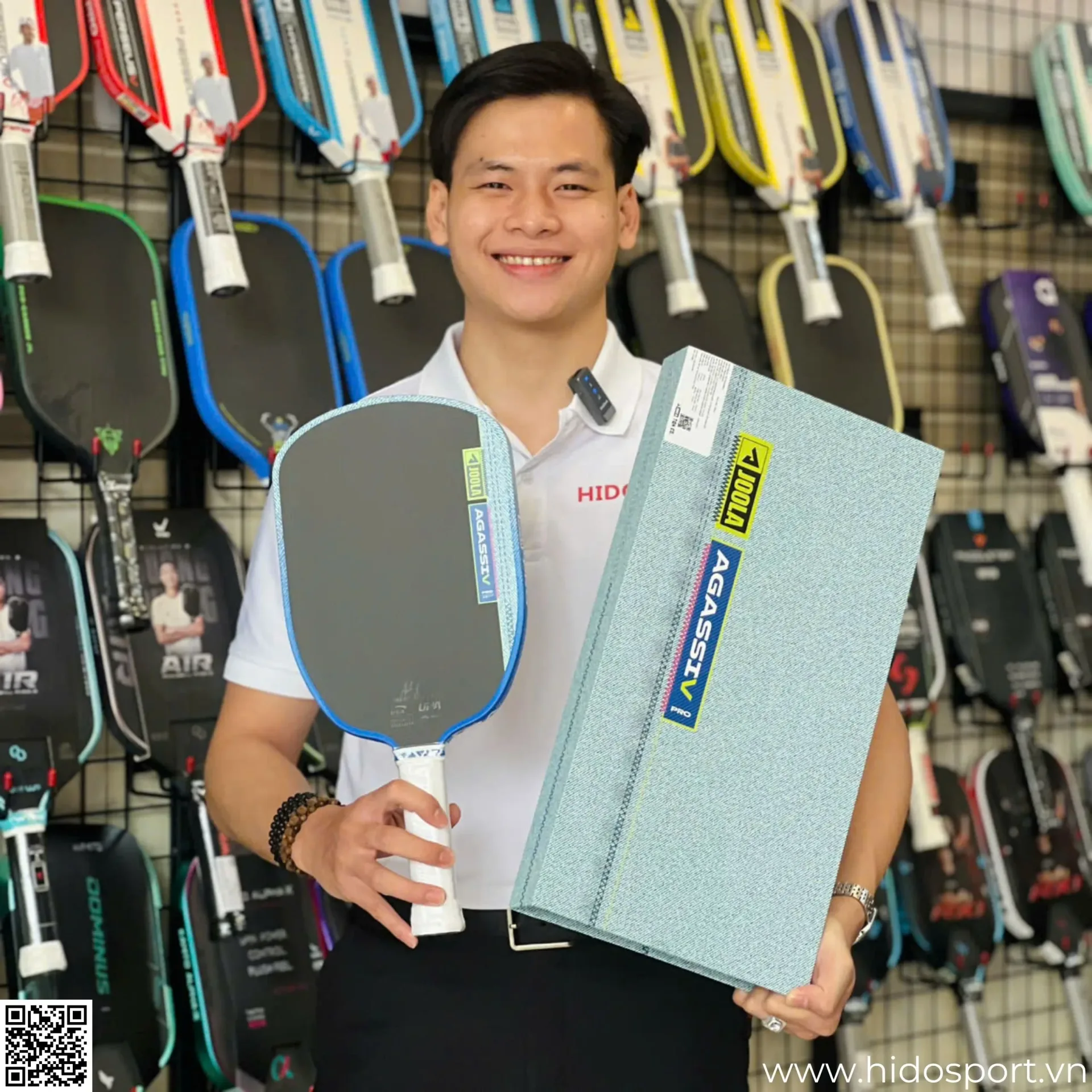 Vot Pickleball Joola Andre Agassi V Washed Indigo Thuc Te Hido Sport