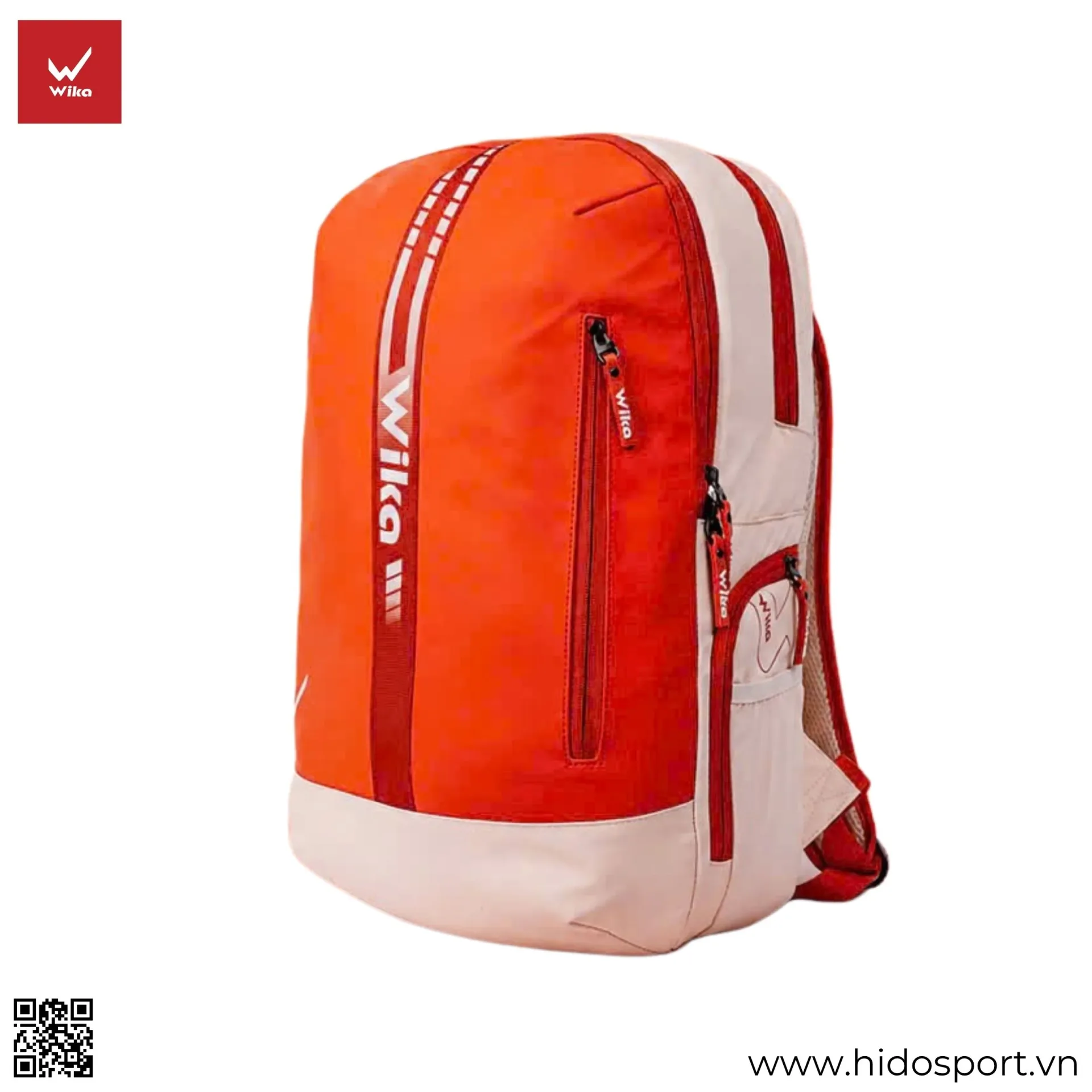 Balo Pickleball Wika Urban 2026 Chinh Hang Cam Trang
