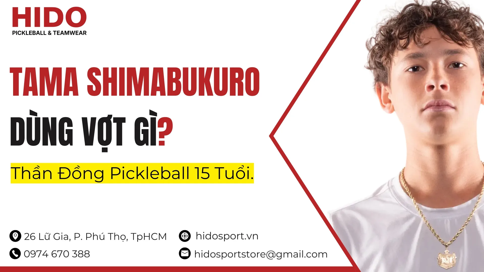 Tama Shimabukuro Dùng Vợt Pickleball Gì? Thần Đồng 15 Tuổi
