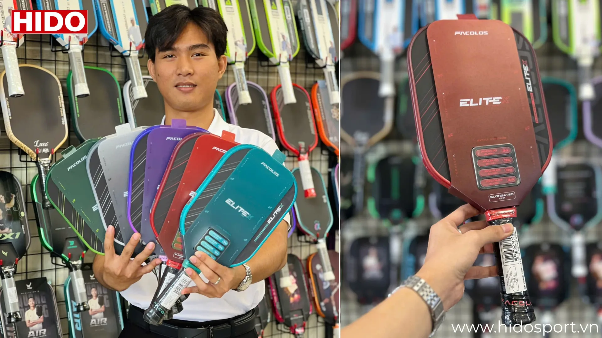 Vợt Pickleball FACOLOS Elite X 2.0 Tại HIDO SPORT