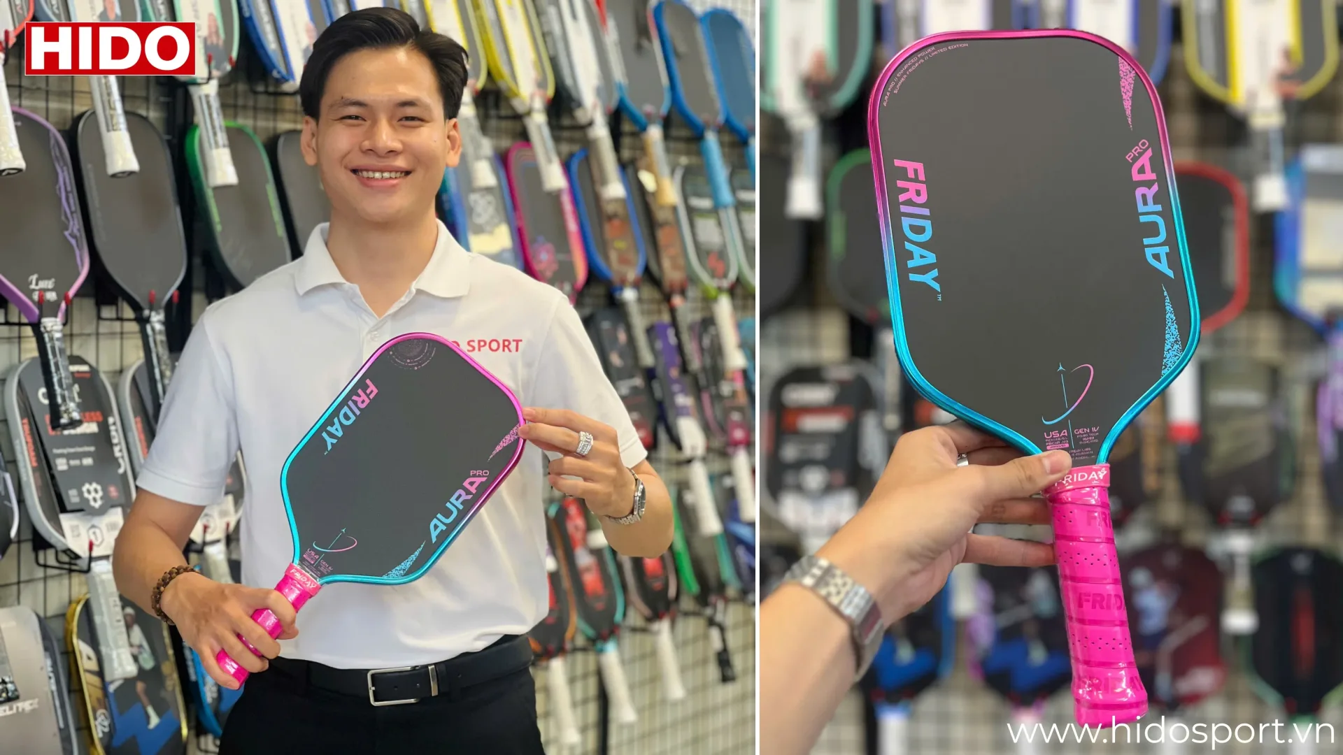 Vot Pickleball Friday Aura Pro Metallic Vice Kit 16mm