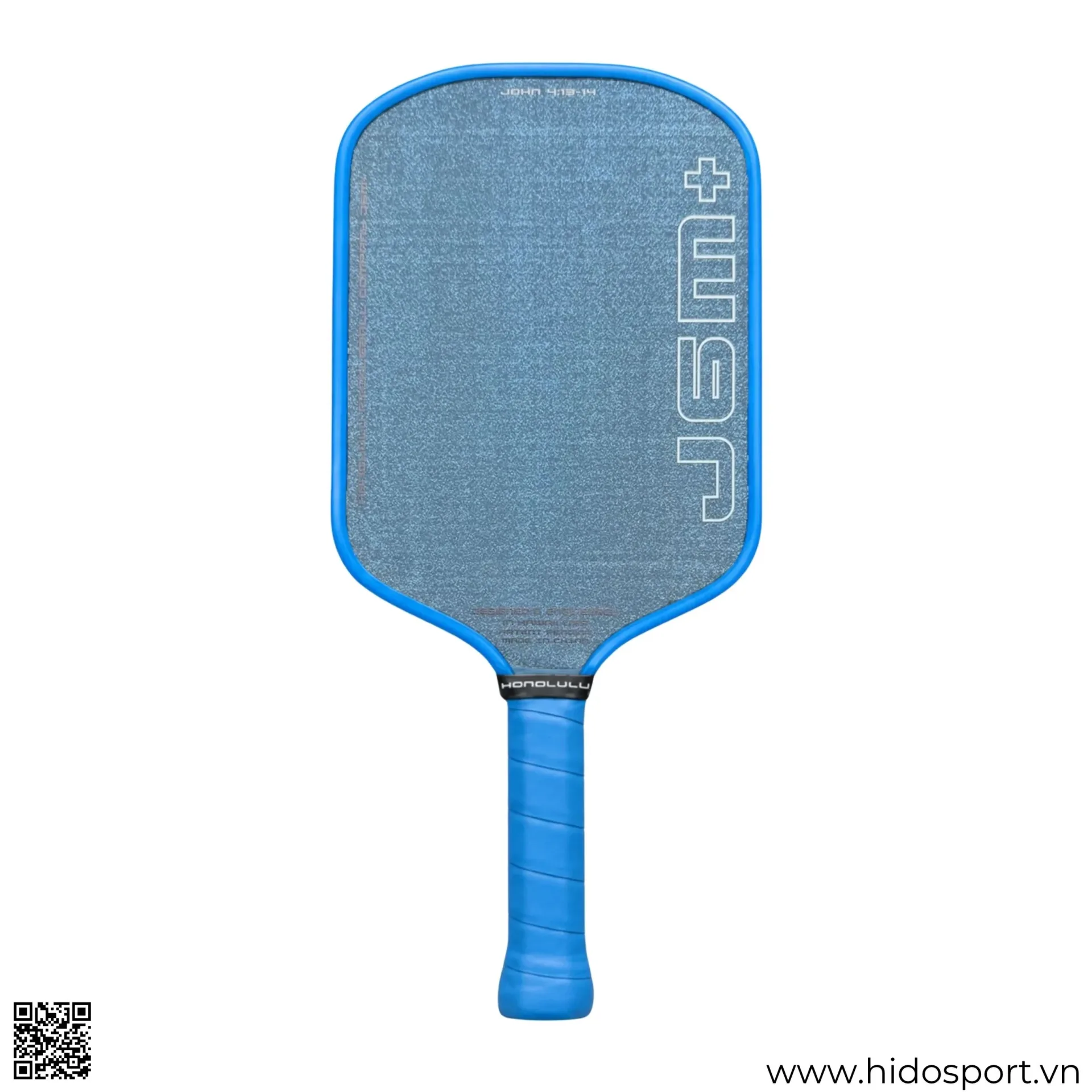 (TITLE)% Vợt Pickleball Honolulu J6M+ Crystal Blue 16mm Cán Xanh
