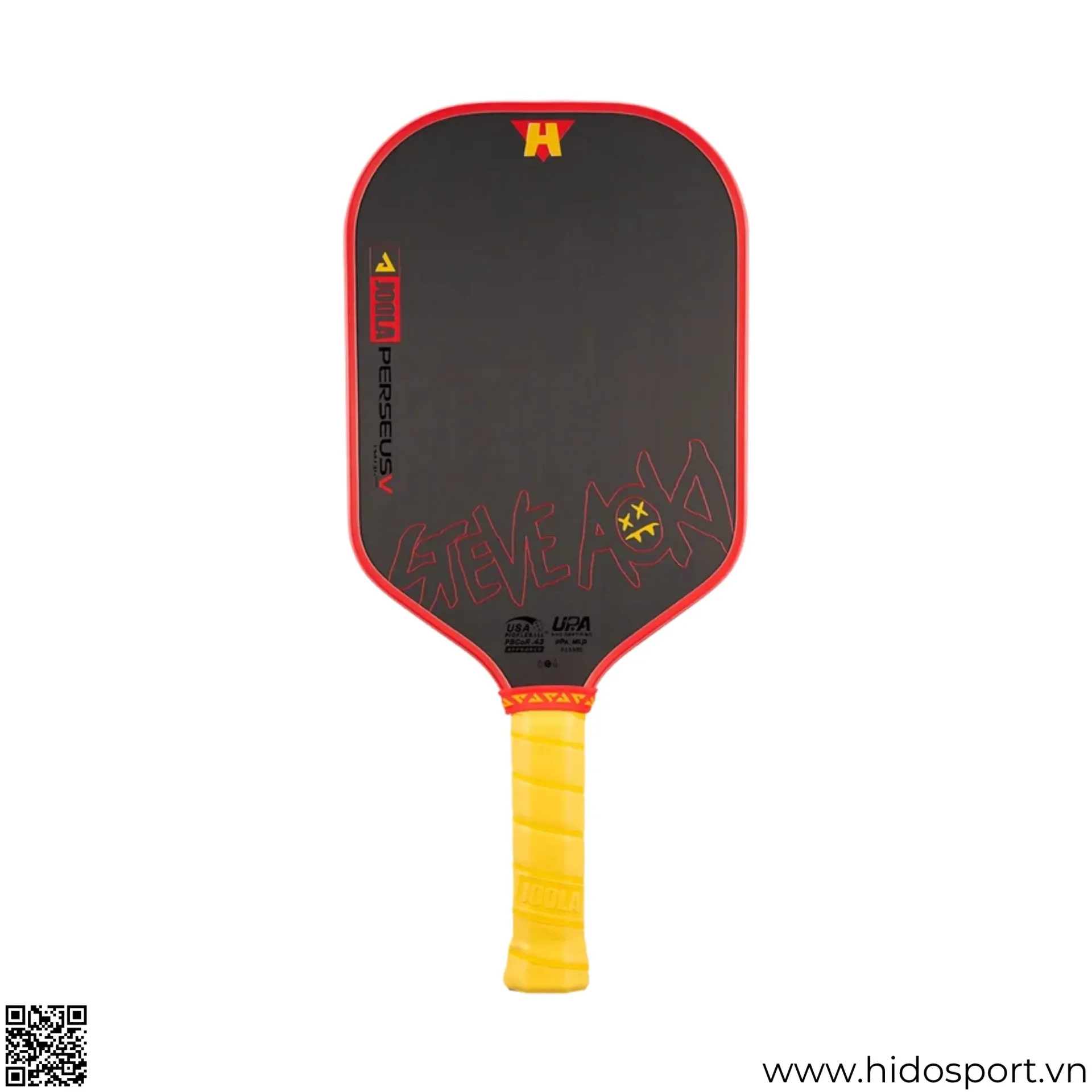 Vot Pickleball Joola Steve Aoki Perseus Pro V 16mm Hiro Red