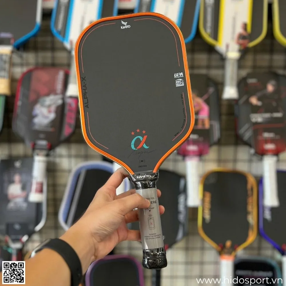 Vot Pickleball Kamito Alpha X 3 Sao Hinh Thuc Te Tai Hido Pickleball Mau Cam 01