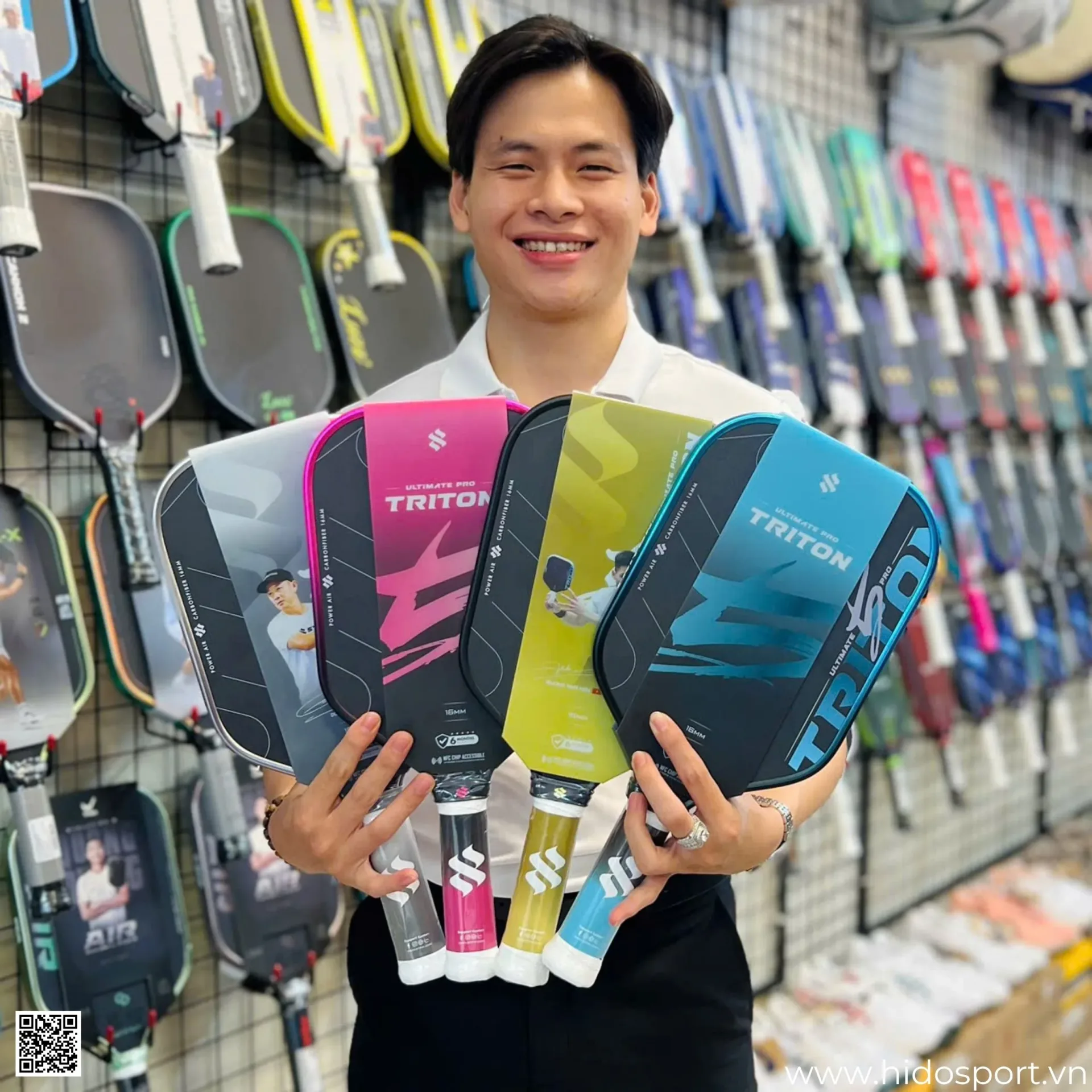Vot Pickleball Sypik Triton 5 Tai Hido Sport