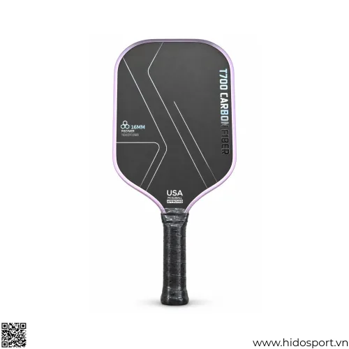 (TITLE)% Vợt Pickleball T700 Đen Tím Nhạt