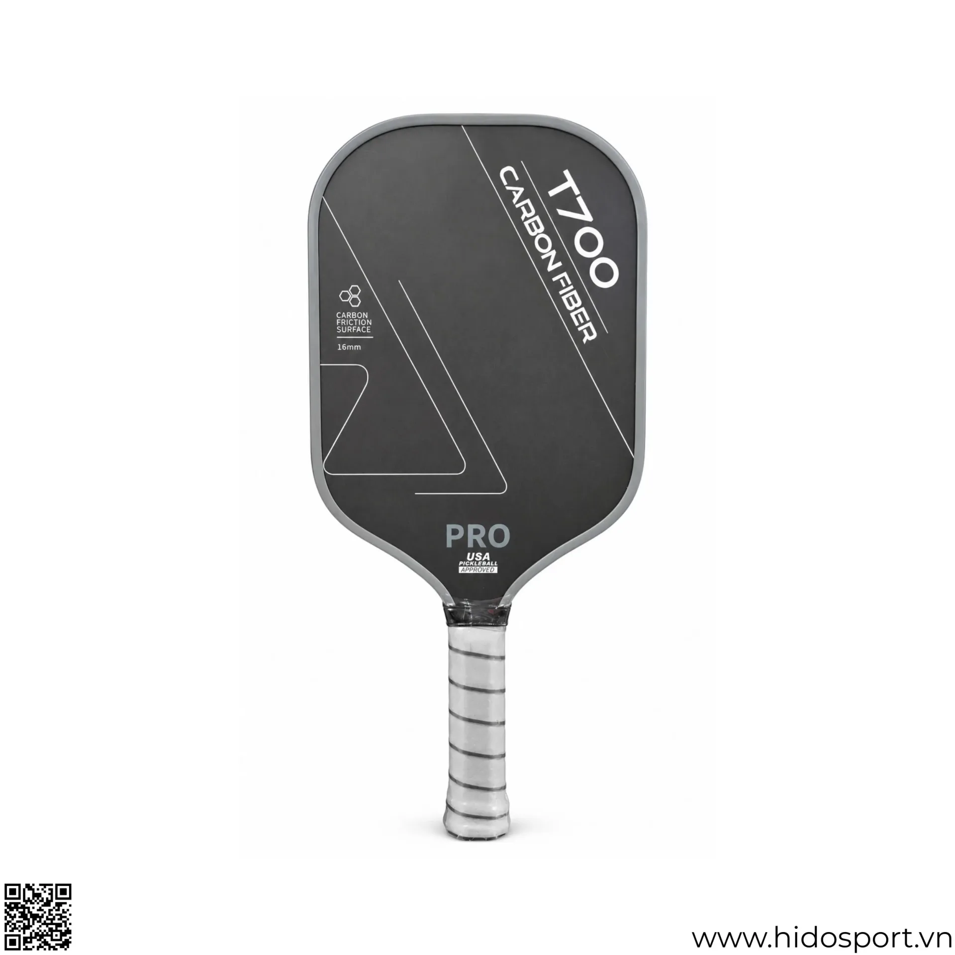 (TITLE)% Vợt Pickleball T700 Đen Xám