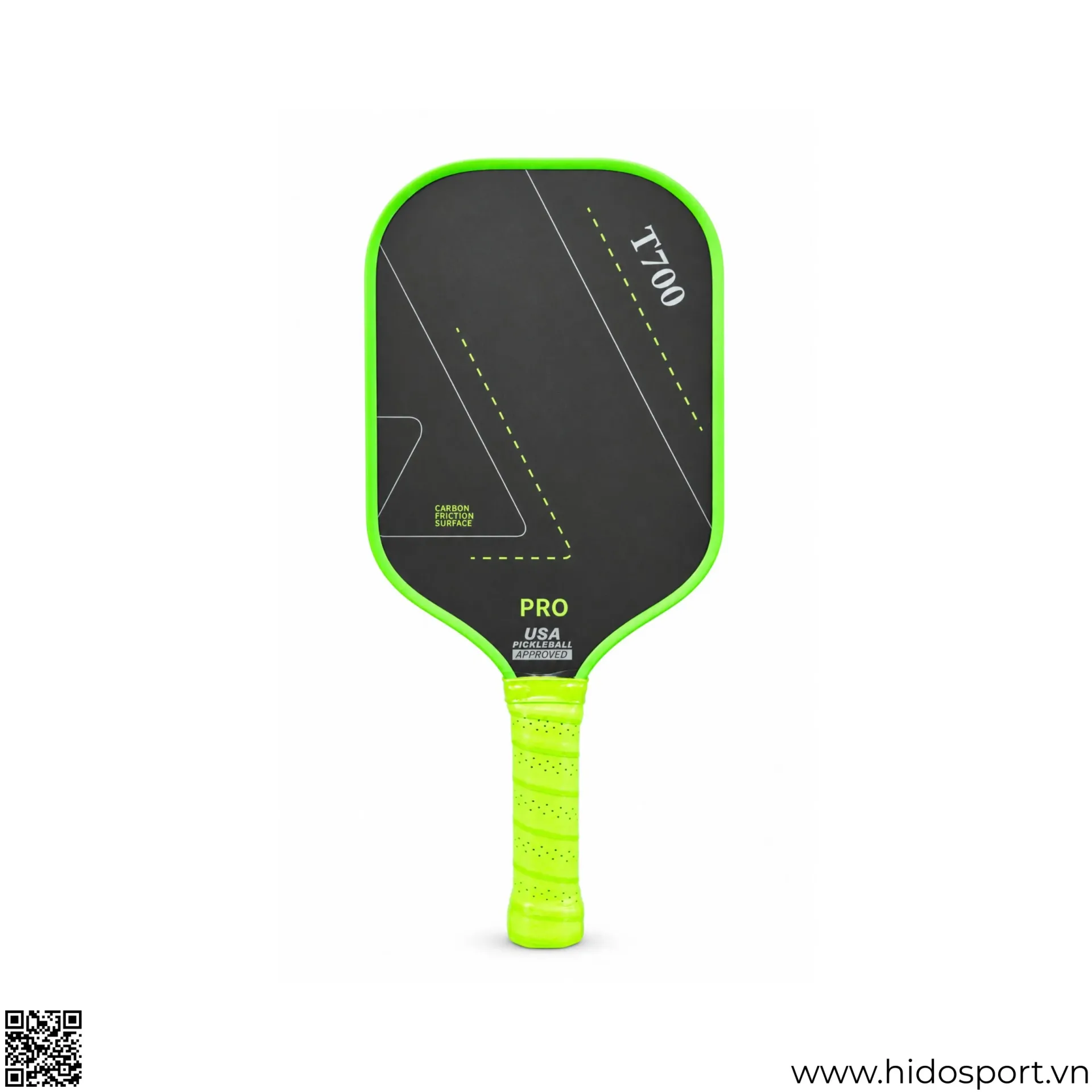 (TITLE)% Vợt Pickleball T700 Đen Xanh Lá Neon